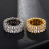 DOUBLE ROW RING - SILVER