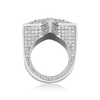 ICED STAR RING - SILVER