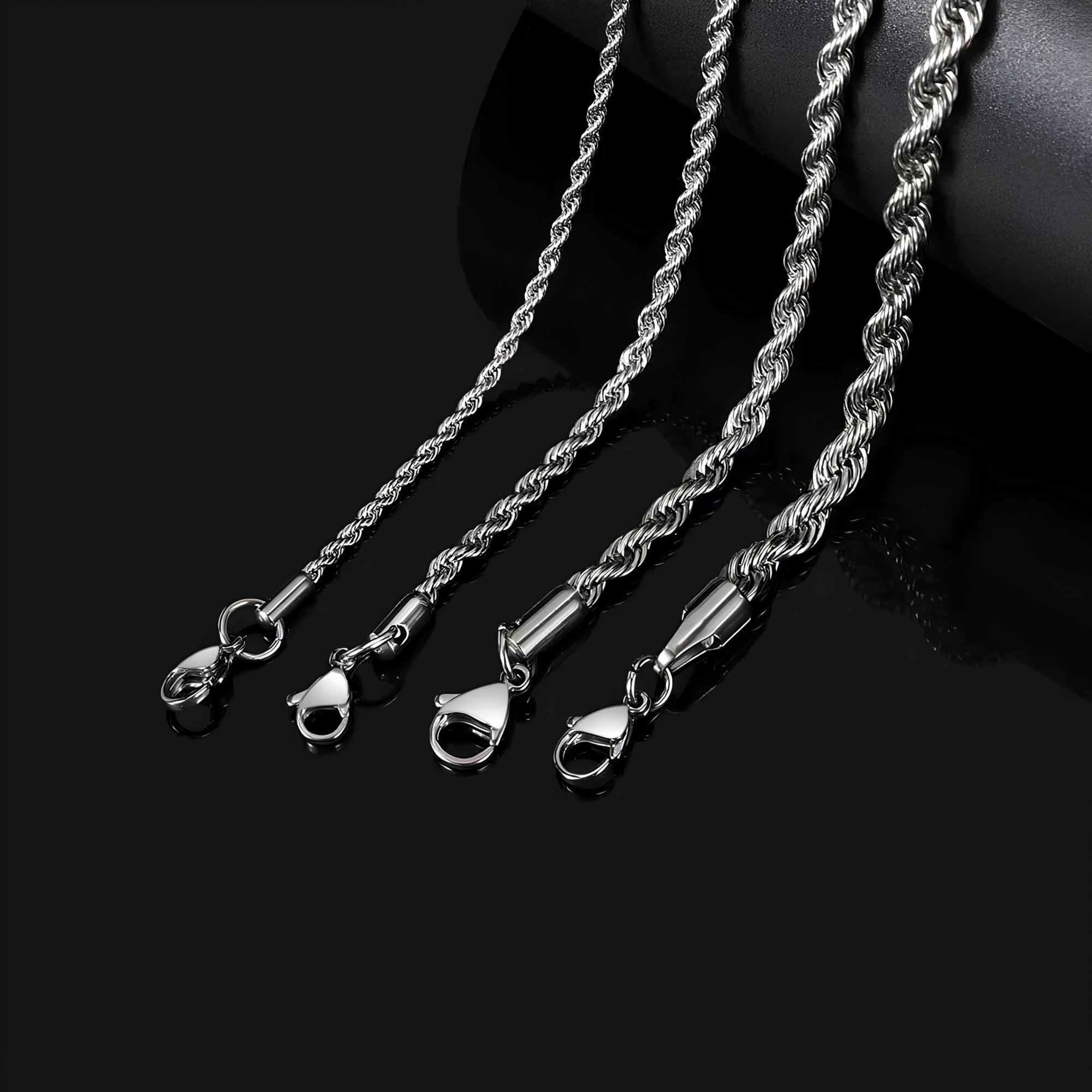 3MM ROPE CHAIN - SILVER