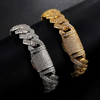 14MM ICED PRONG CUBAN BRACELET - SILVER