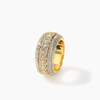 ICED SPINNING CUBAN RING - GOLD