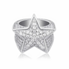ICED STAR RING - SILVER