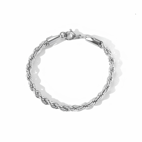 3MM ROPE BRACELET - SILVER