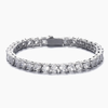 MENS 5MM TENNIS BRACELET - SILVER