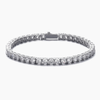 WOMENS 4MM TENNIS BRACELET - SILVER