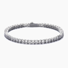 WOMENS 3MM TENNIS BRACELET - SILVER