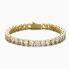 MENS 5MM TENNIS BRACELET - GOLD