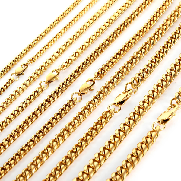 8MM MIAMI CUBAN CHAIN - GOLD