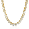 10MM CLUSTERED TENNIS CHAIN - GOLD