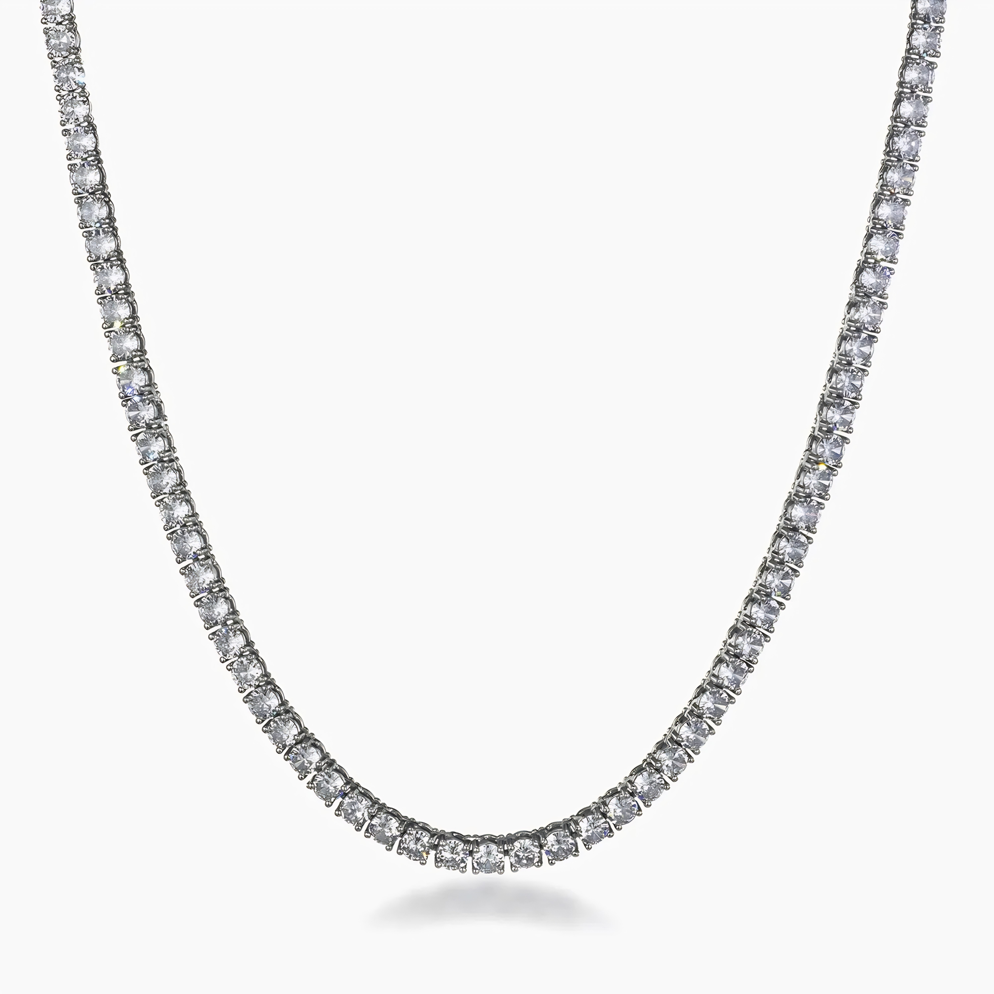 WOMENS 4MM TENNIS CHAIN - SILVER