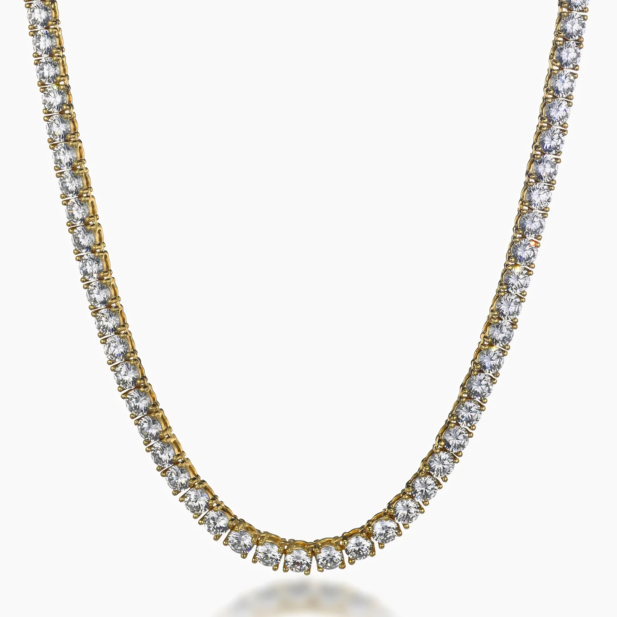 MENS 5MM TENNIS CHAIN - GOLD