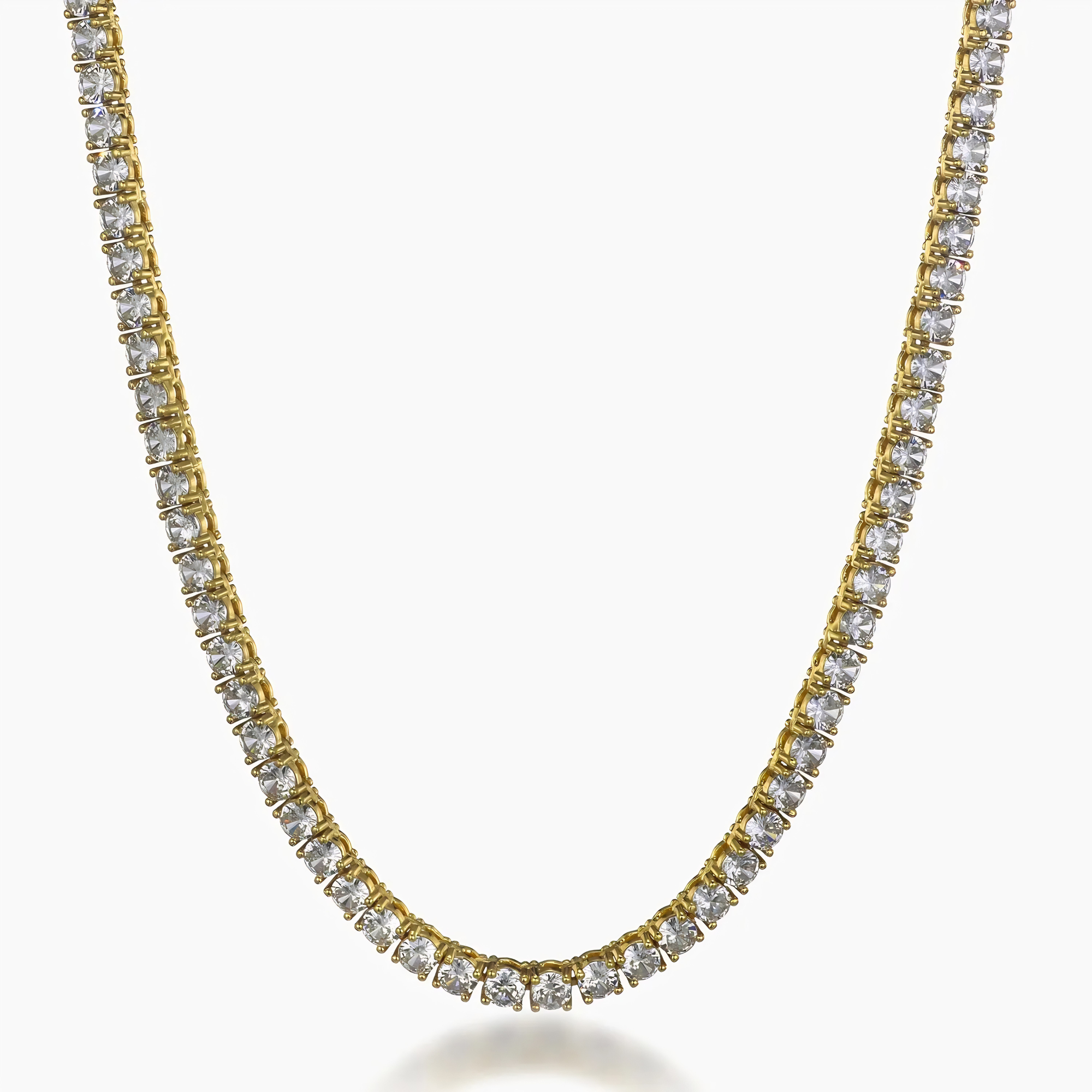 MENS 4MM TENNIS CHAIN - GOLD