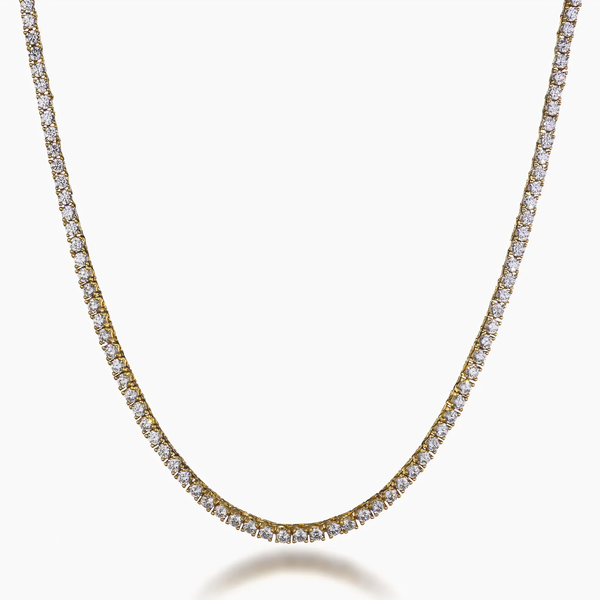 WOMENS 3MM TENNIS CHAIN - GOLD