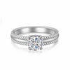 DOUBLE ROW CUSHION CUT PAVÉ RING - 925 STERLING SILVER