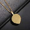 ICED LION HEAD PENDANT - GOLD