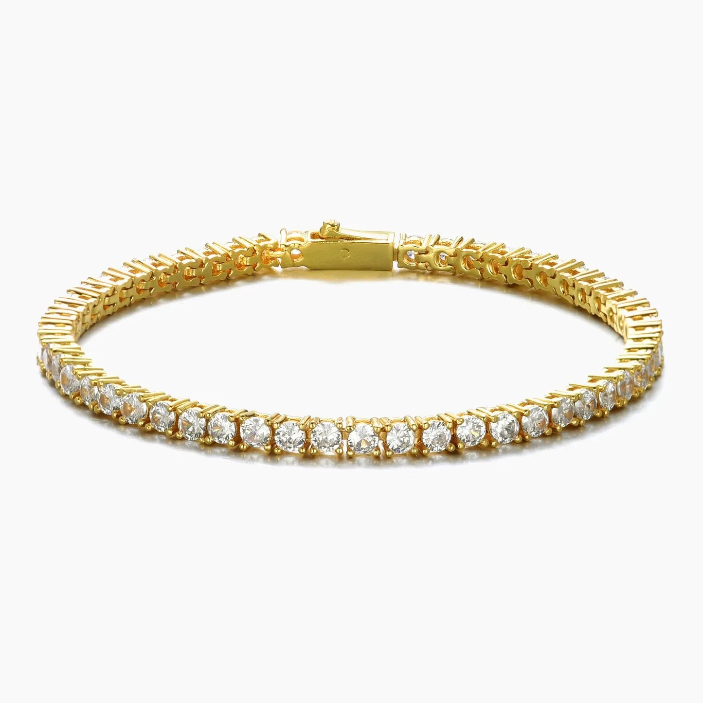 3MM Tennis Bracelet - Gold