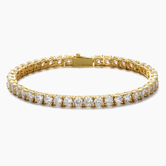 4MM Tennis Bracelet - Gold