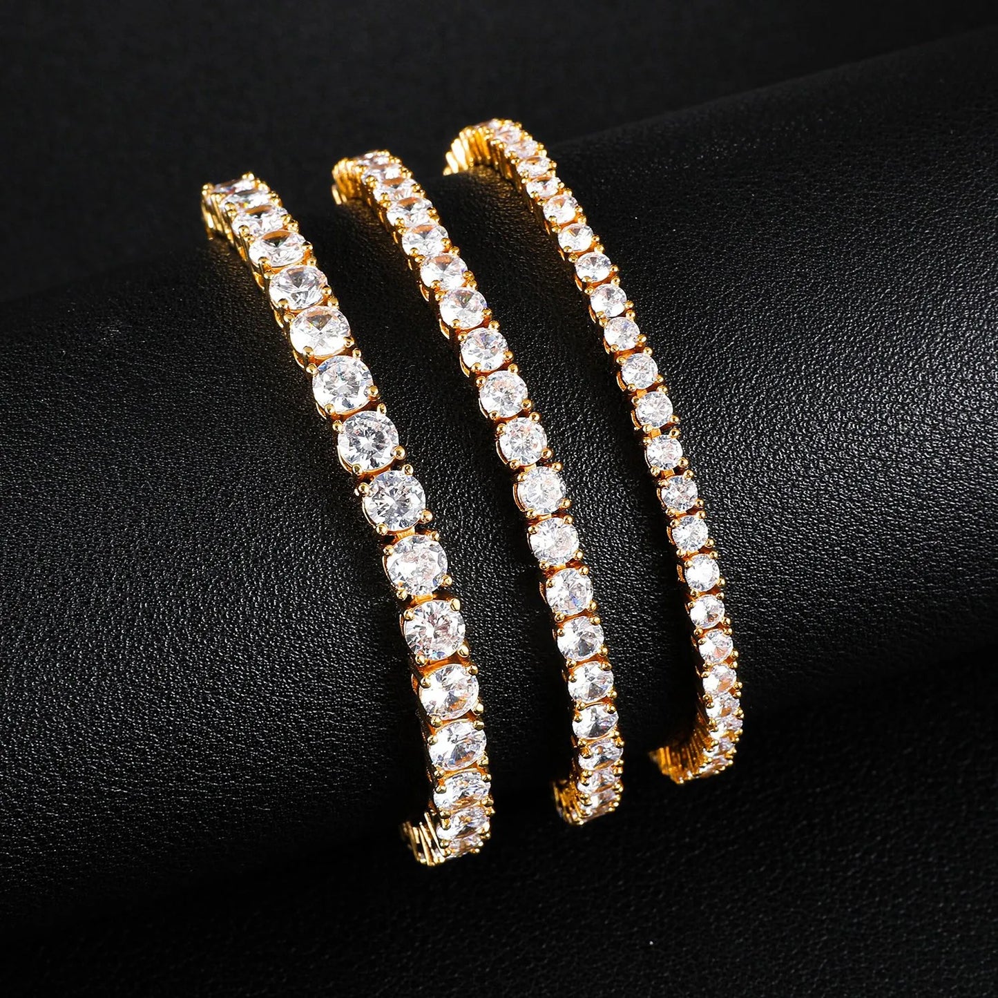 4MM Tennis Bracelet - Gold