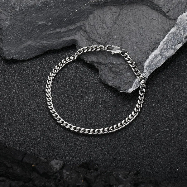 Silver Miami Cuban Bracelet - 3MM