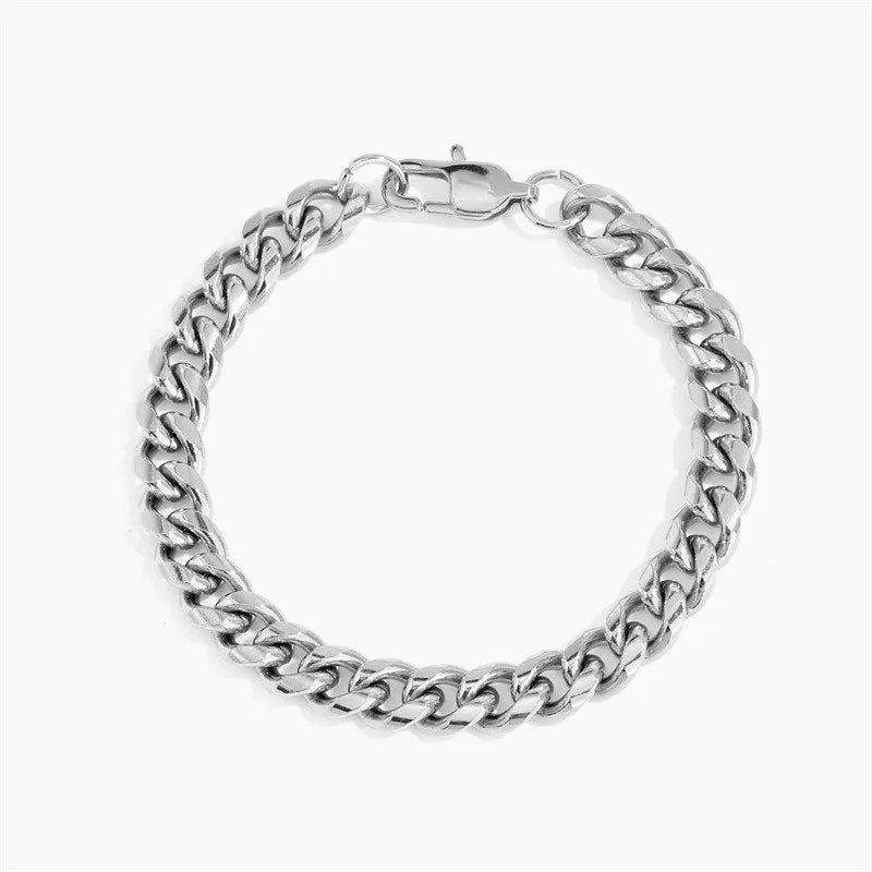 Silver Miami Cuban Bracelet - 5MM