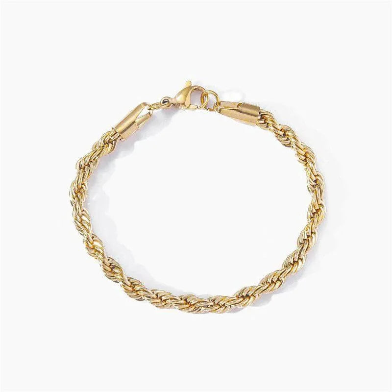 Gold Rope Bracelet - 3MM