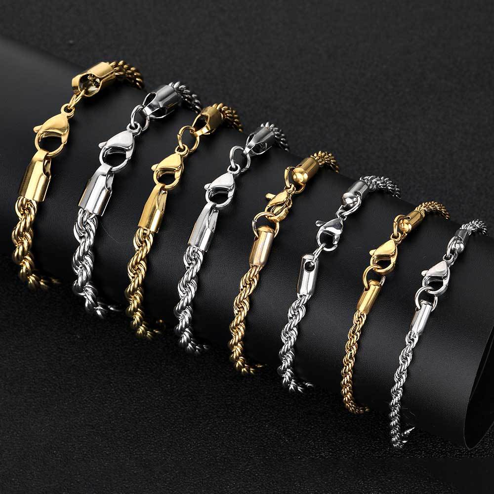 Gold Rope Bracelet - 3MM