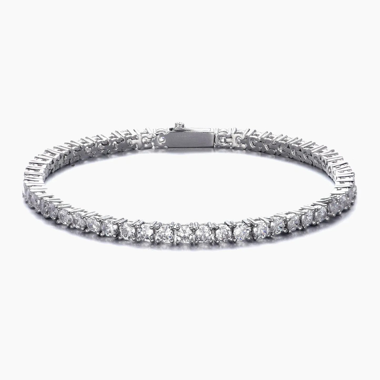 3MM Tennis Bracelet - White Gold