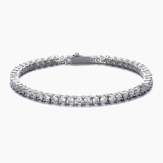 3MM Tennis Bracelet - White Gold