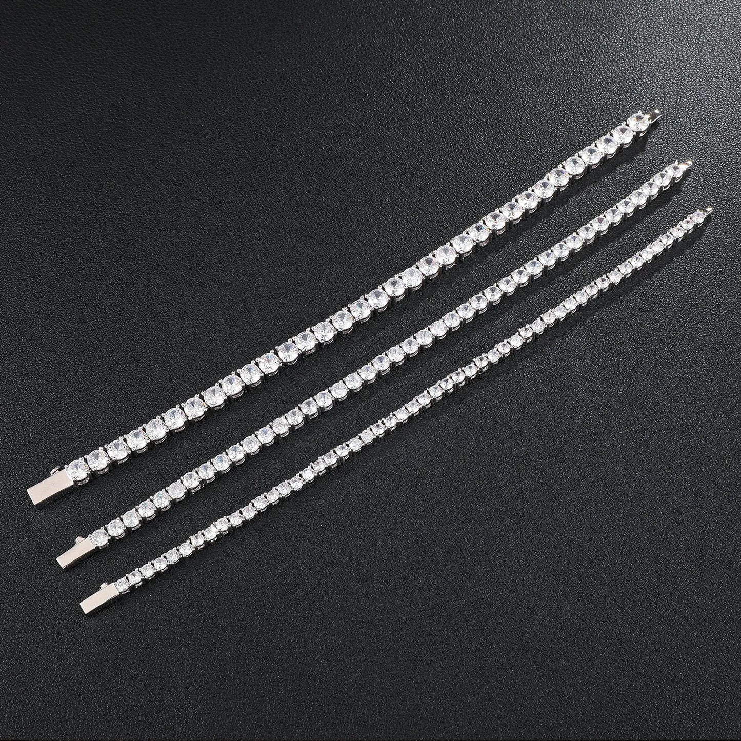 3MM Tennis Bracelet - White Gold