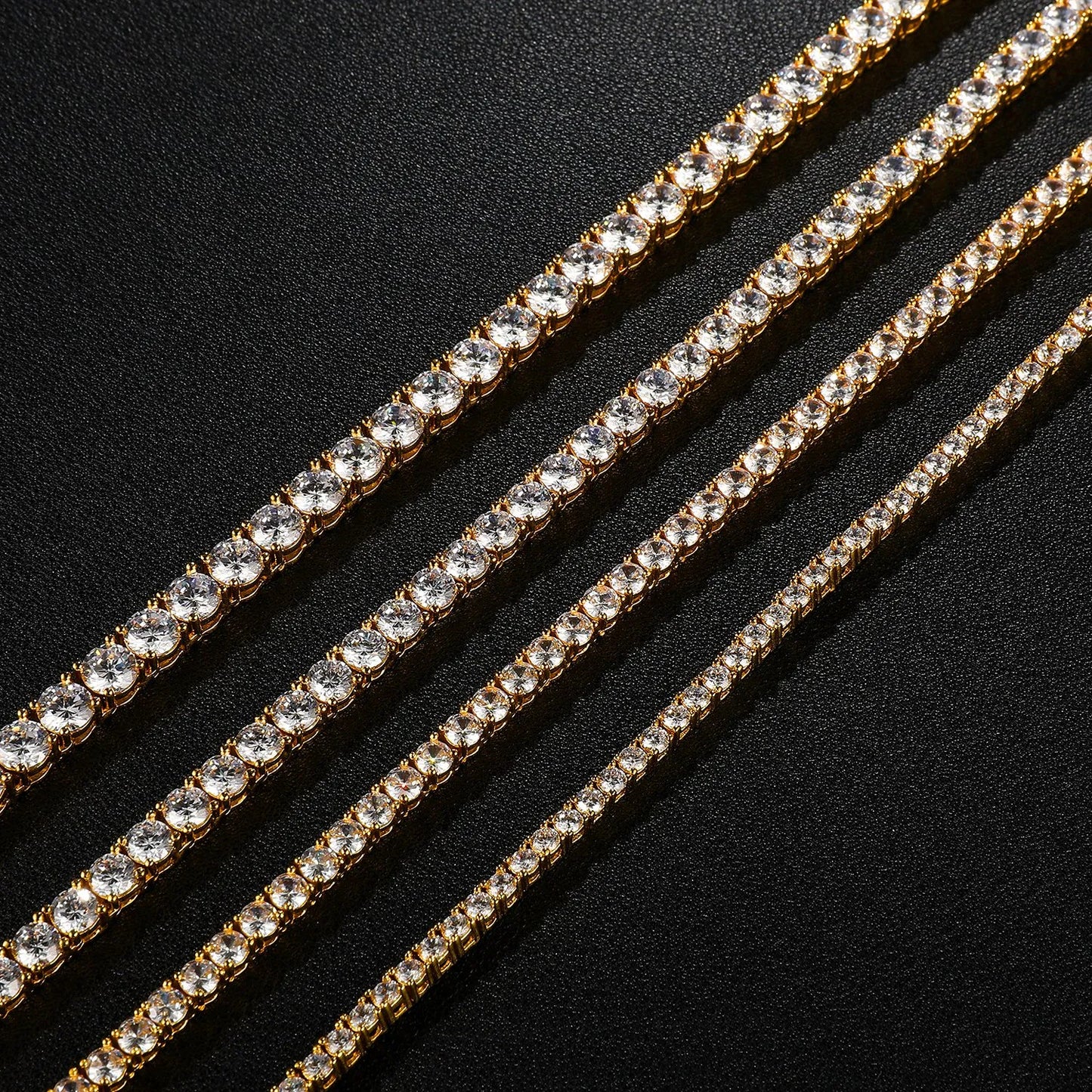 4MM Tennis Chain - Gold