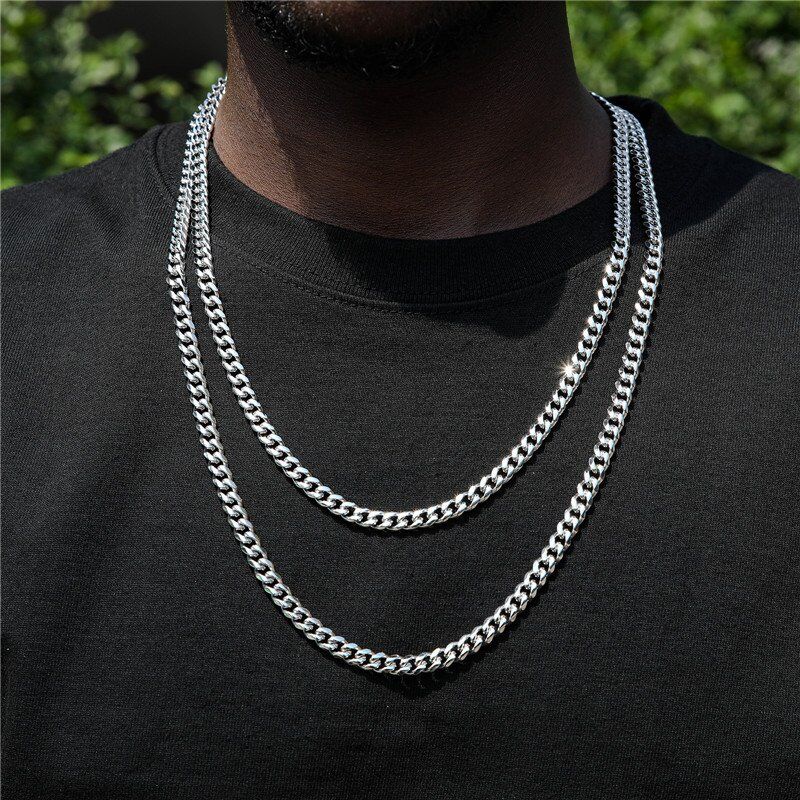 Silver Miami Cuban Chain - 6MM