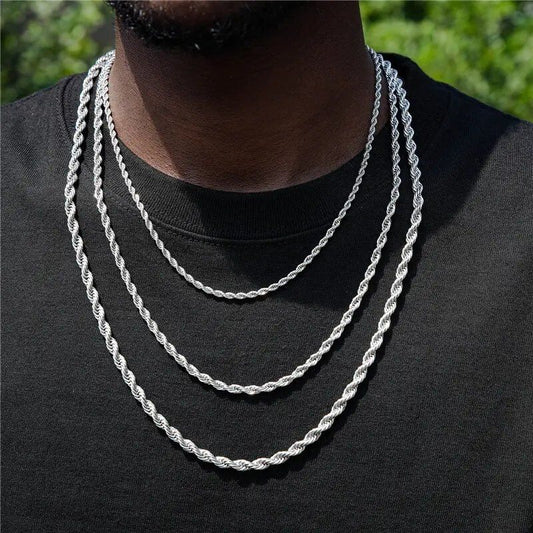 Silver Rope Chain - 3MM