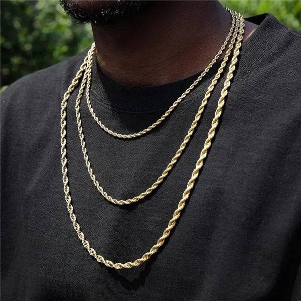 Gold Rope Chain - 3MM