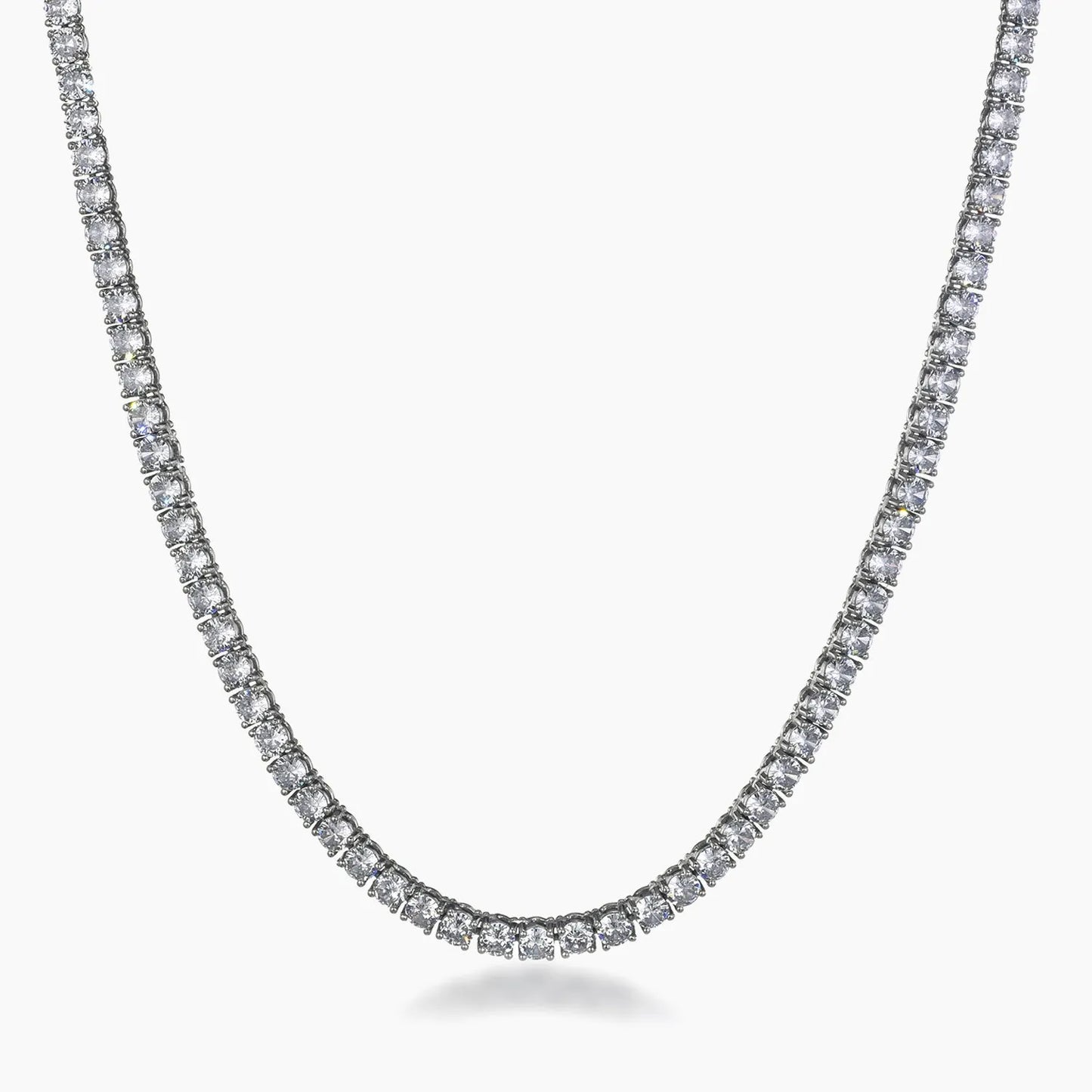 4MM Tennis Chain - White Gold