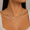WOMENS 5MM TENNIS CHAIN - GOLD