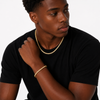 MENS 4MM TENNIS SET - GOLD