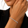 WOMENS 4MM TENNIS BRACELET - SILVER