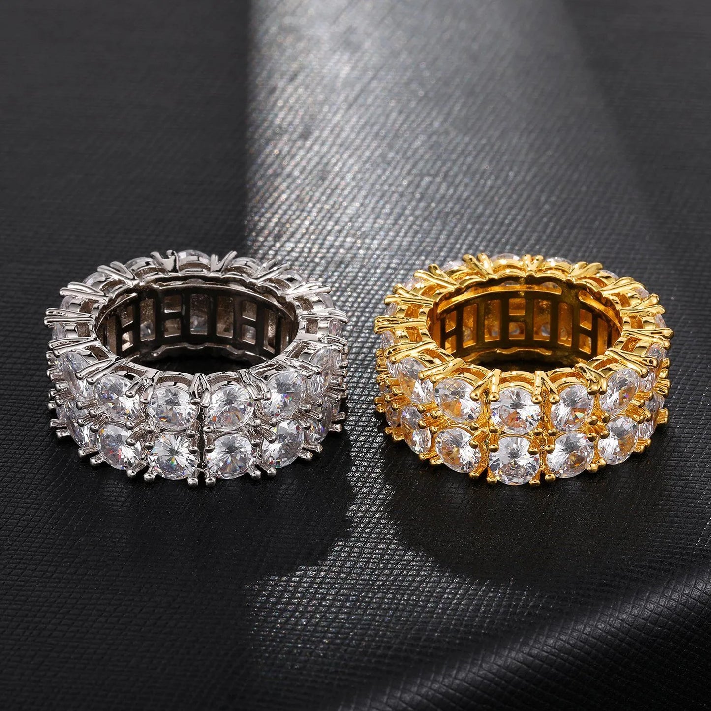 Double Row Eternity Ring - Gold