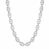 12MM ICED PUFF CUBAN CHAIN - SILVER
