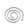 6MM ICED ROPE CHAIN - SILVER
