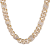 18MM ICED PUFF CUBAN CHAIN - GOLD