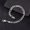 6MM FIGARO BRACELET - SILVER