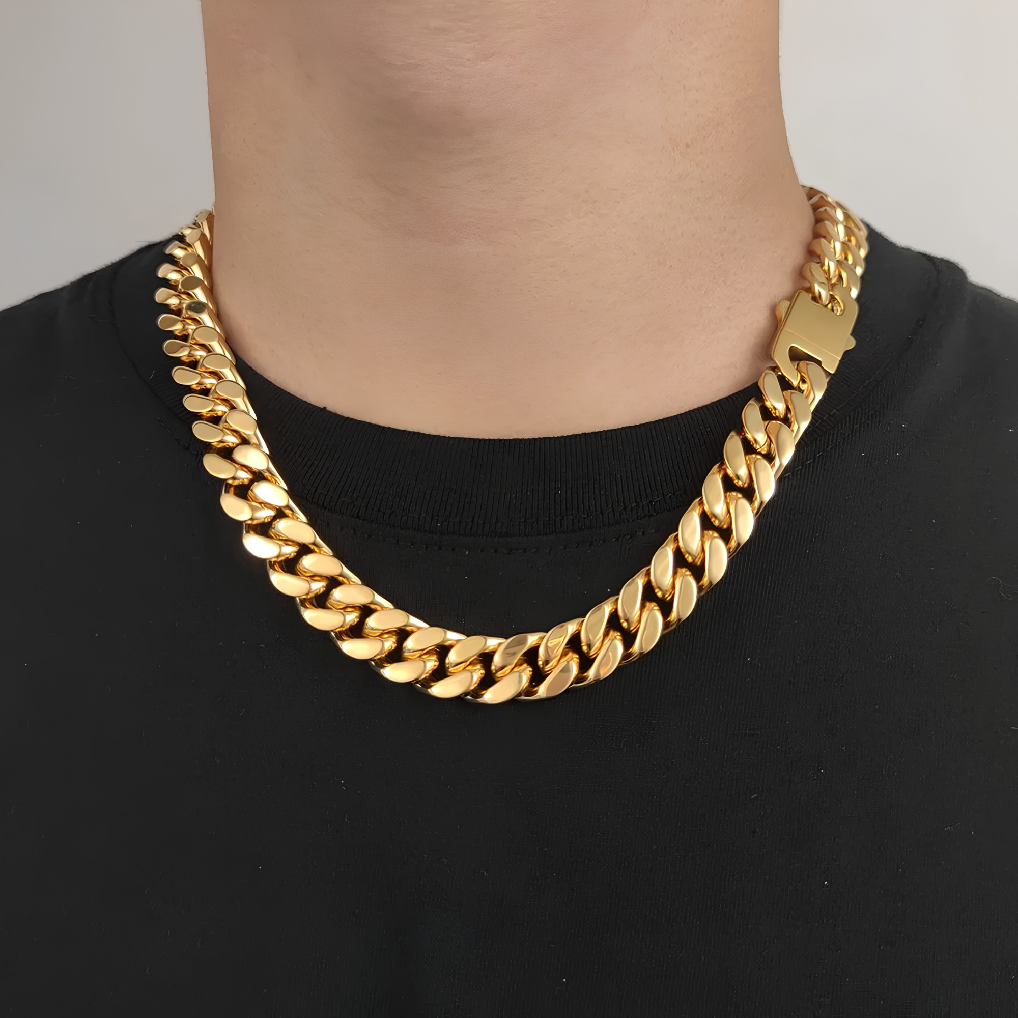 12MM MIAMI CUBAN CHAIN - GOLD
