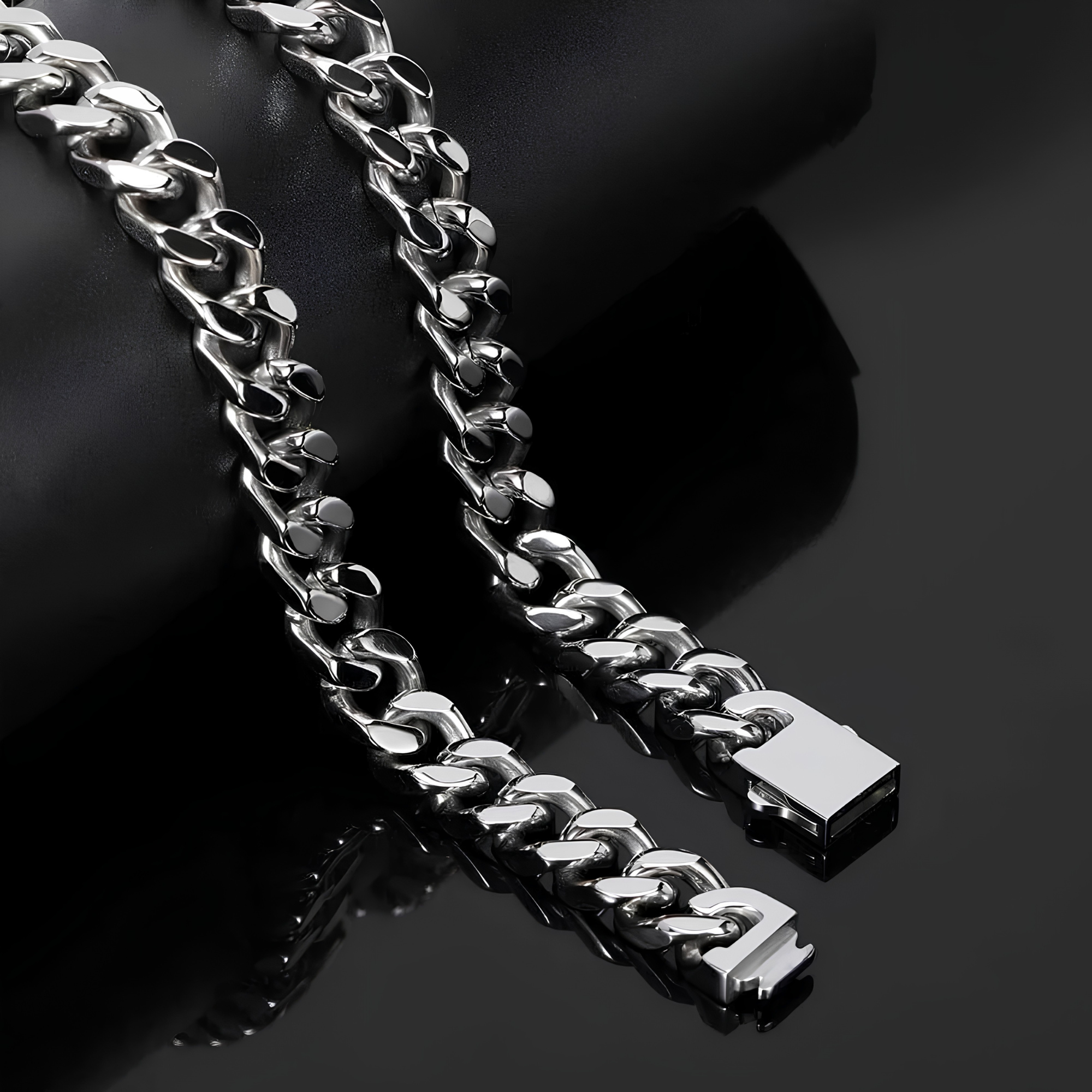 12MM MIAMI CUBAN CHAIN - SILVER