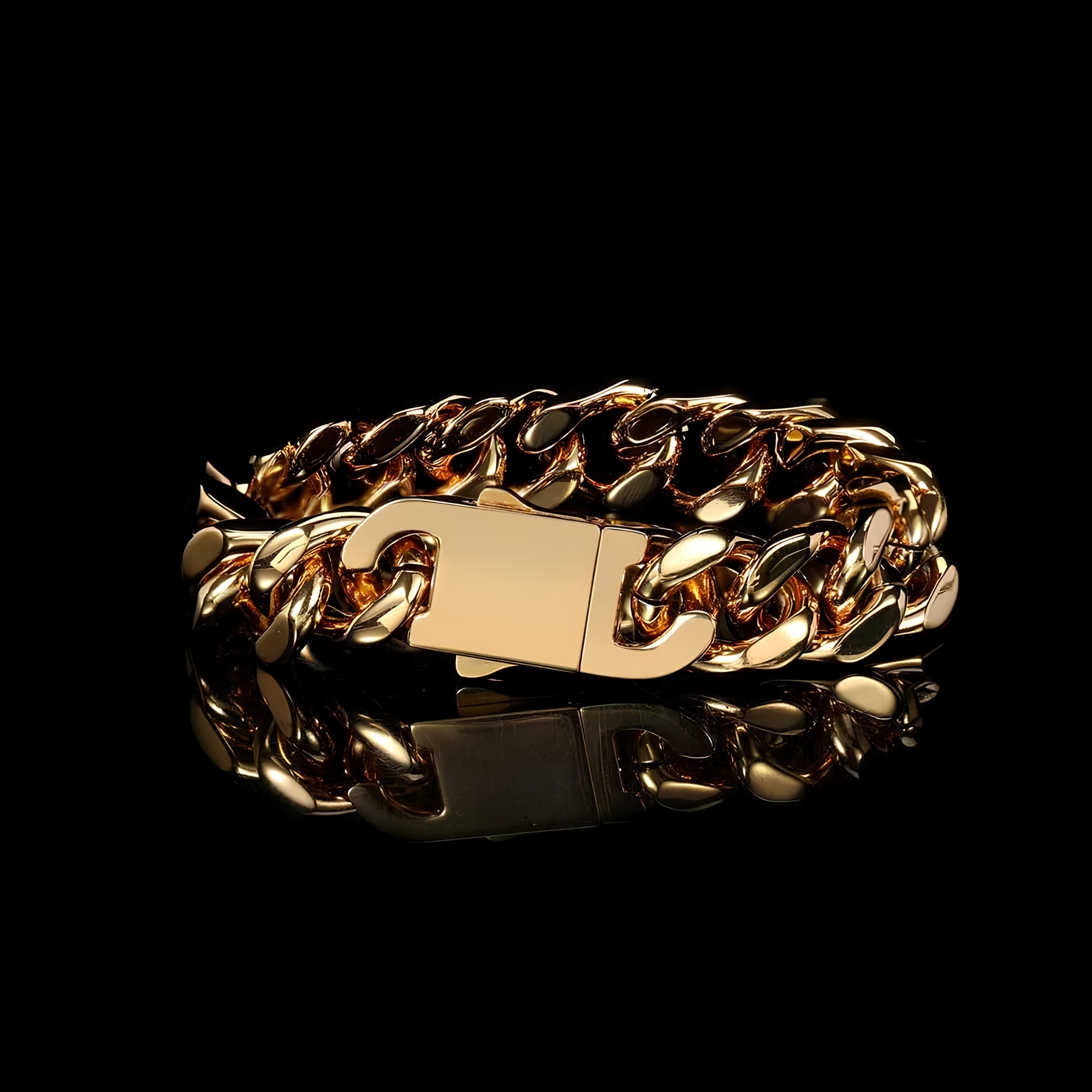 12MM MIAMI CUBAN BRACELET - GOLD