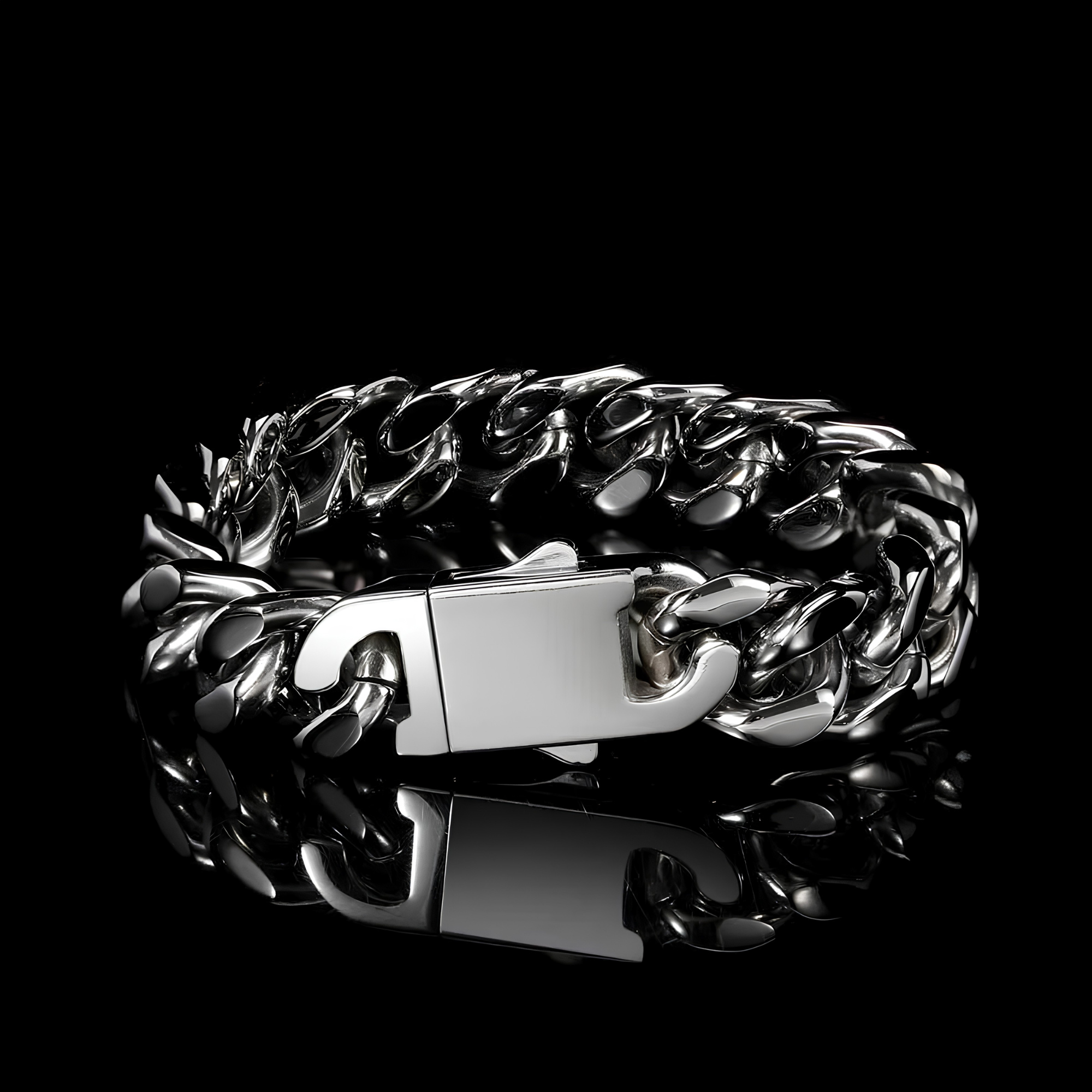 12MM MIAMI CUBAN BRACELET - SILVER