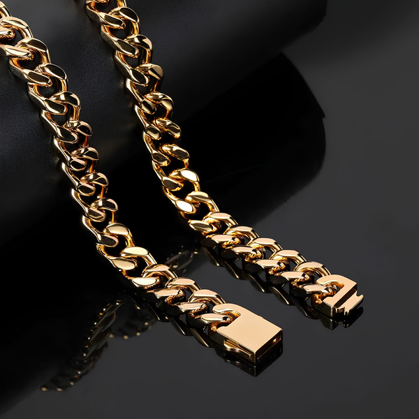 12MM MIAMI CUBAN CHAIN - GOLD